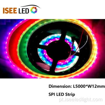 Luzes de tira endereçáveis ​​LED SPI com mudança de cor